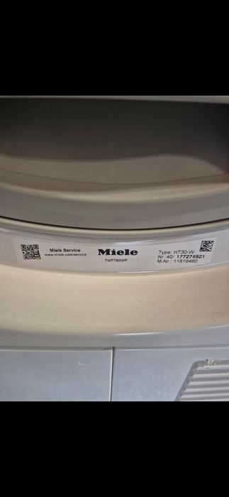 Сушилня с термо помпа Миеле 8кг клас А+++ гаранция 12 месеца