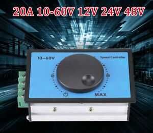 Controler de viteză DC 20A 12V 24V 48V. Nou ambalat!