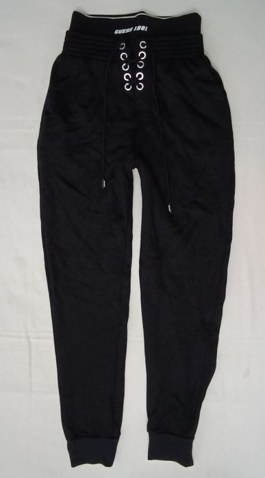 Guess Sweatpants оригинално долнище XS памучна черна долница долно