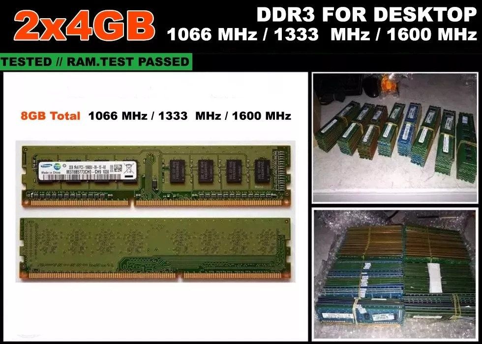 Memorie Ram DDR3 Calculator 2x4GB 1333 Garantie 12 Luni