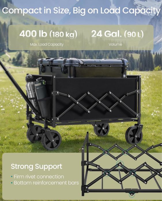 Фестивална количка на колела SONGMICS