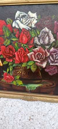 Tablou pictura vaza cu flori