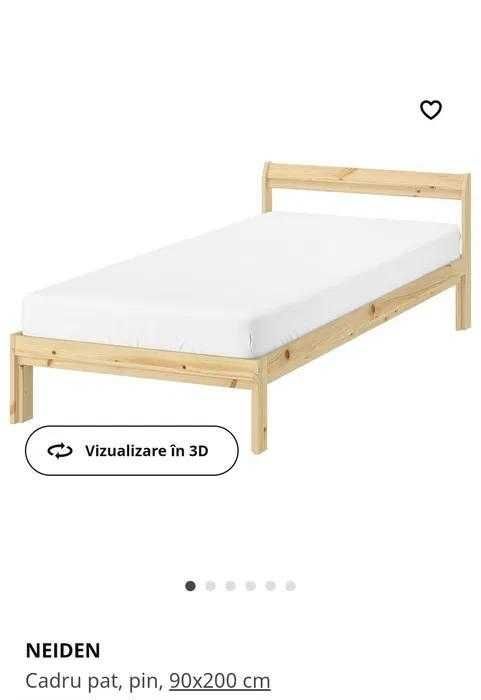 saltea 90/2 M cu pat ikeea single