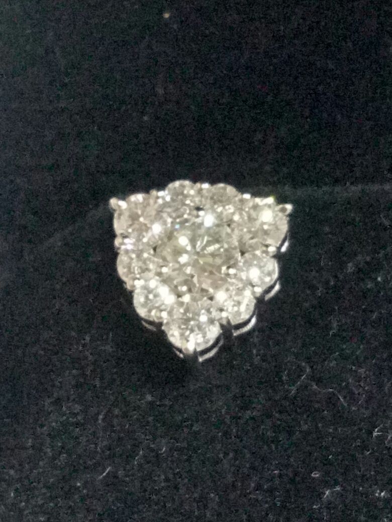 Vind cercei deosebiti din aur 14kt cu diamante 2.63ct