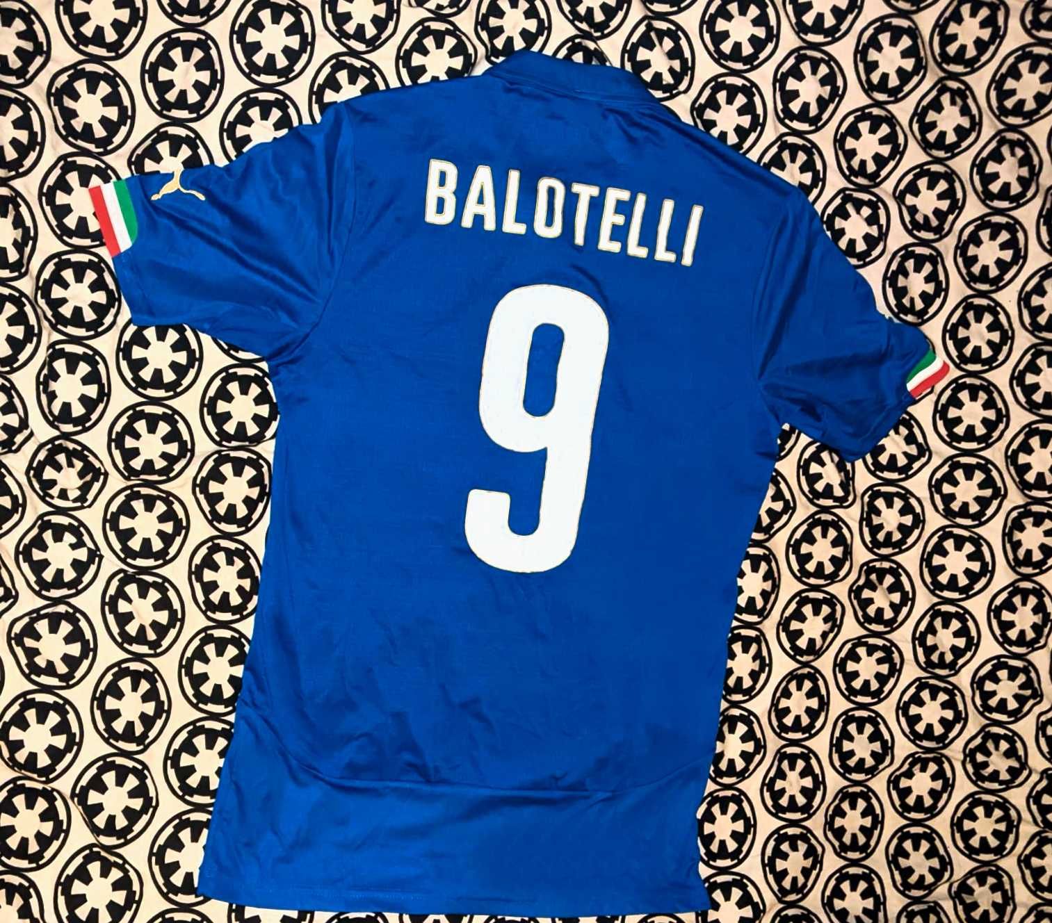 Tricou fotbal PUMA autentic Italia, Mario Balotelli #9, marimea M