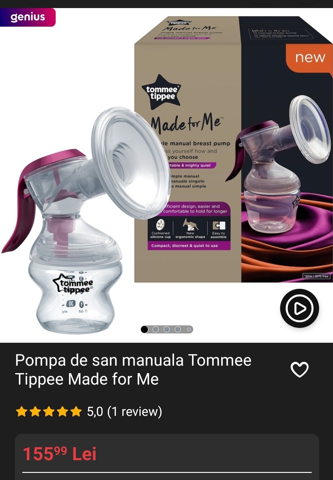 Pompa manuala Tommee tippee