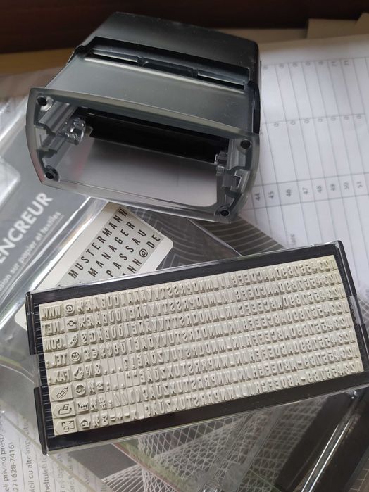 Stampilă universală personalizabilă birotica si textile NOUA