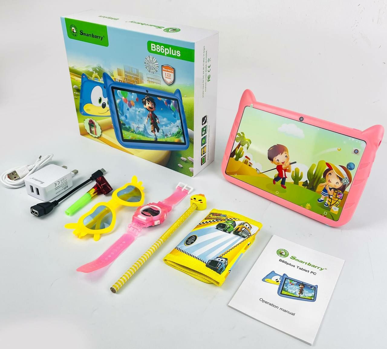 Детские планшеты,B86 Plus,KT300 Pro,Планшеты для детей,С игрушками,сим