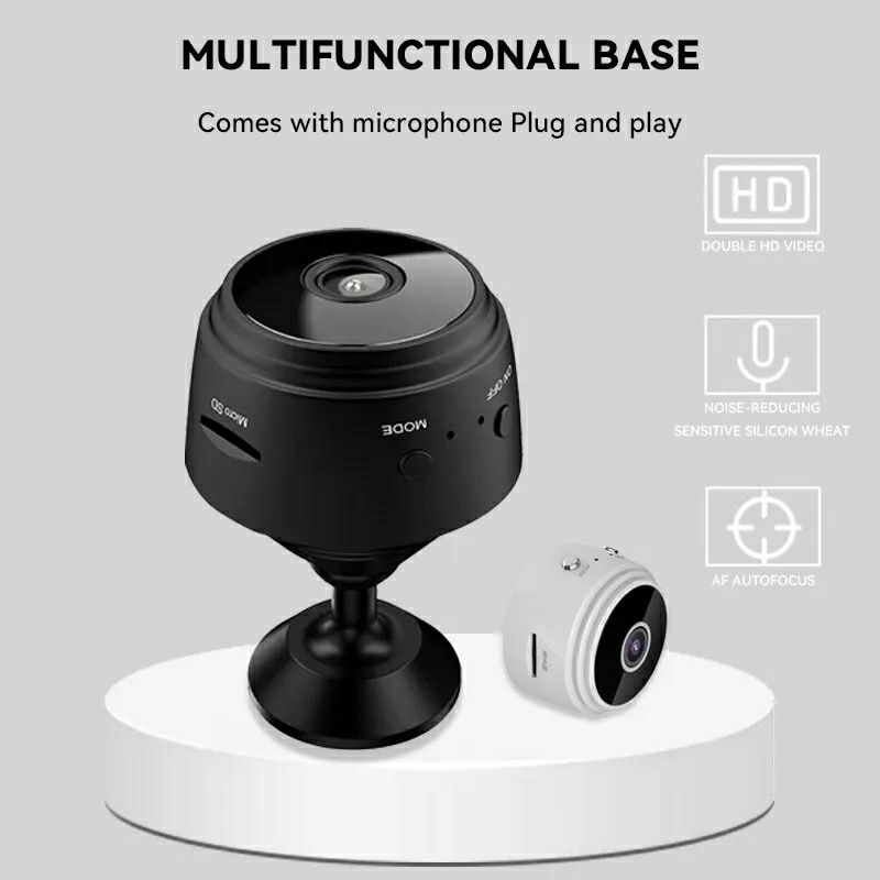 Мини Камера Шпионска Видеонаблюдение Wifi Camera IP HD Бебефон