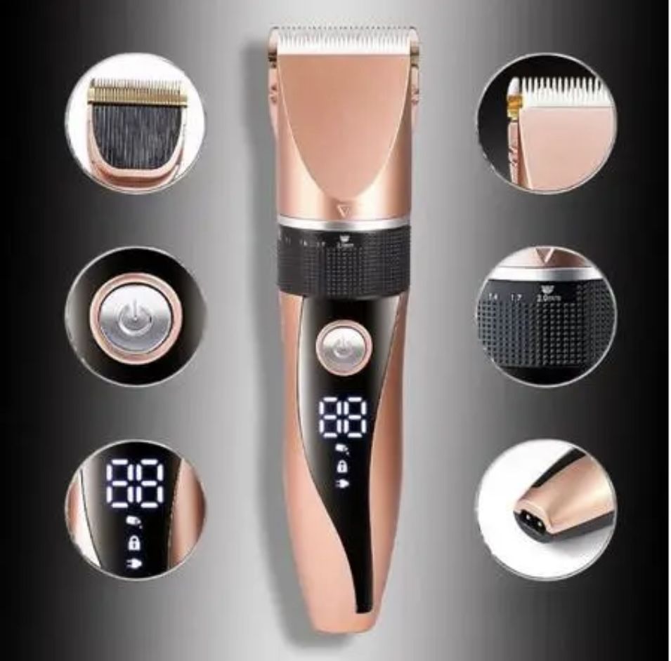 Aparat de Tuns Animale GM8022, USB, LCD, Accesorii Incluse