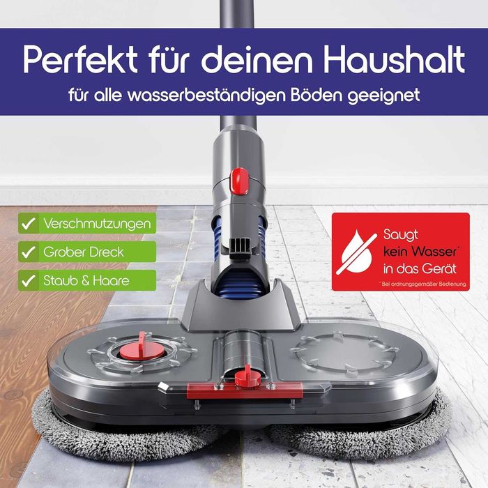 Cap mop electr cu rezervor apa, pt aspirator Dyson,REDUS de la 400Ron