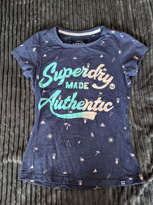 Дамска синя тениска Super Dry