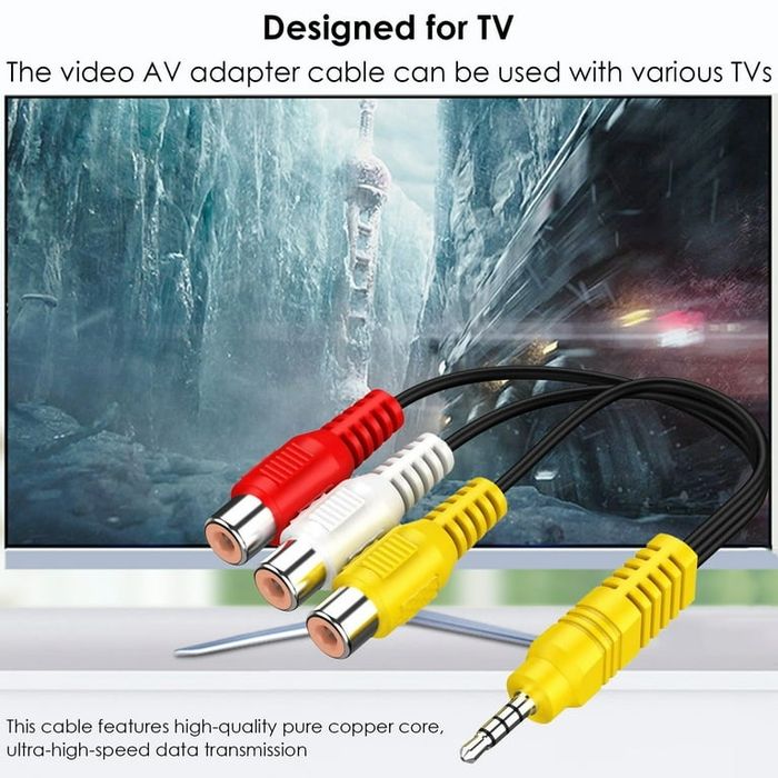 Cablu 3,5 MM la 3 RCA Cablu adaptor AV / video pentru TV TCL