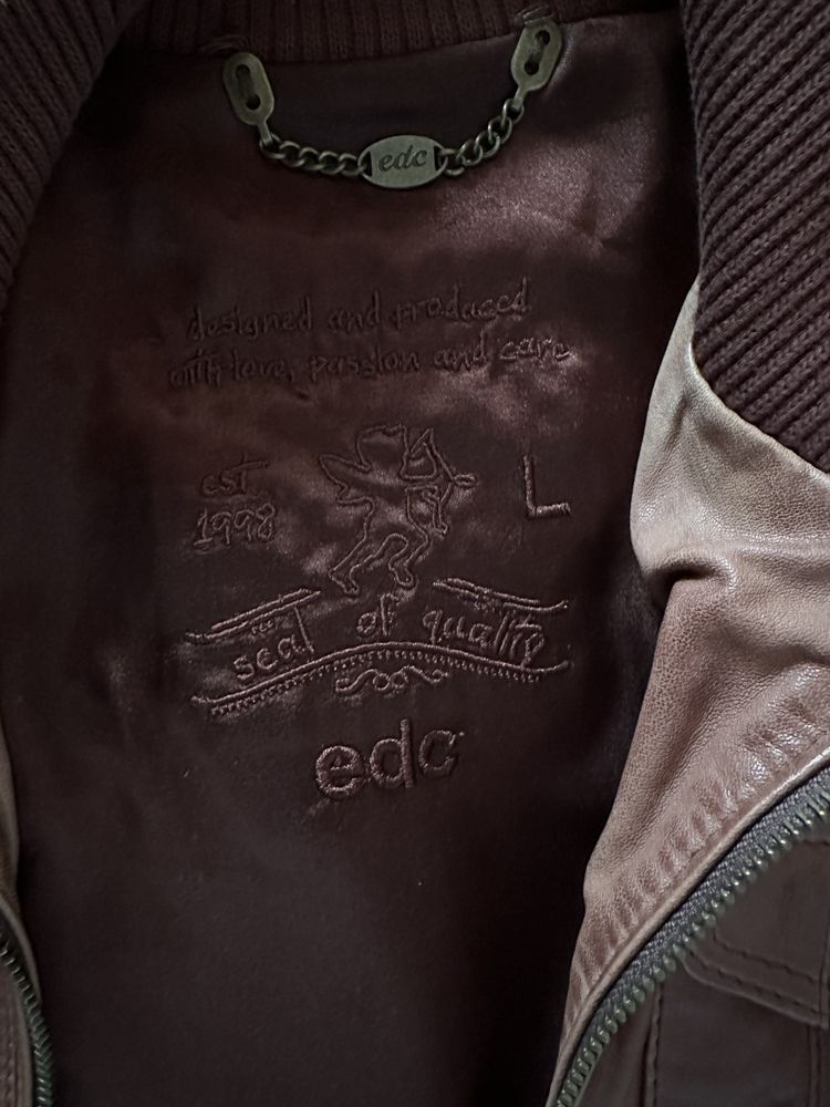 Geaca maro din piele naturala UNISEX