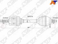 Привод в сборе Volkswagen Passat