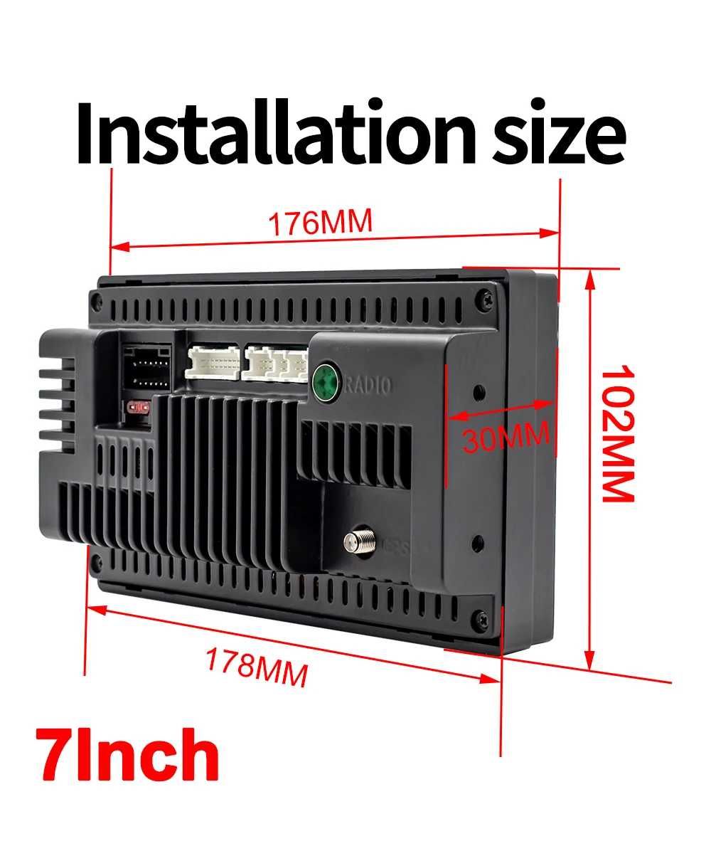 7" 2-DIN мултимедия с Android 13, RDS, 64GB ROM , RAM 4GB,