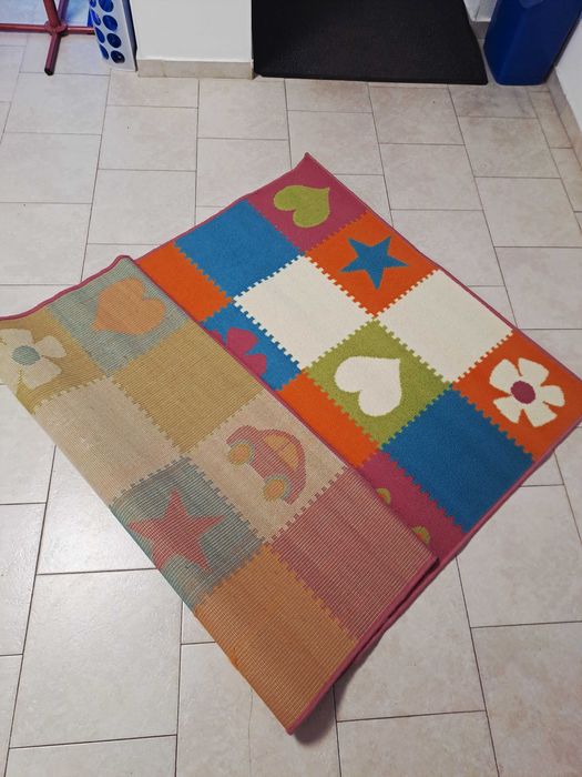 Пъстри и весели, детски килими с размери 1,20м. X 1,70м.