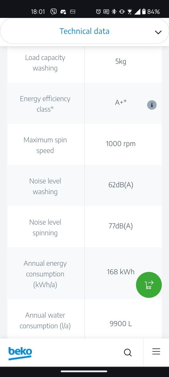 Пералня Beko WML 15106 NE