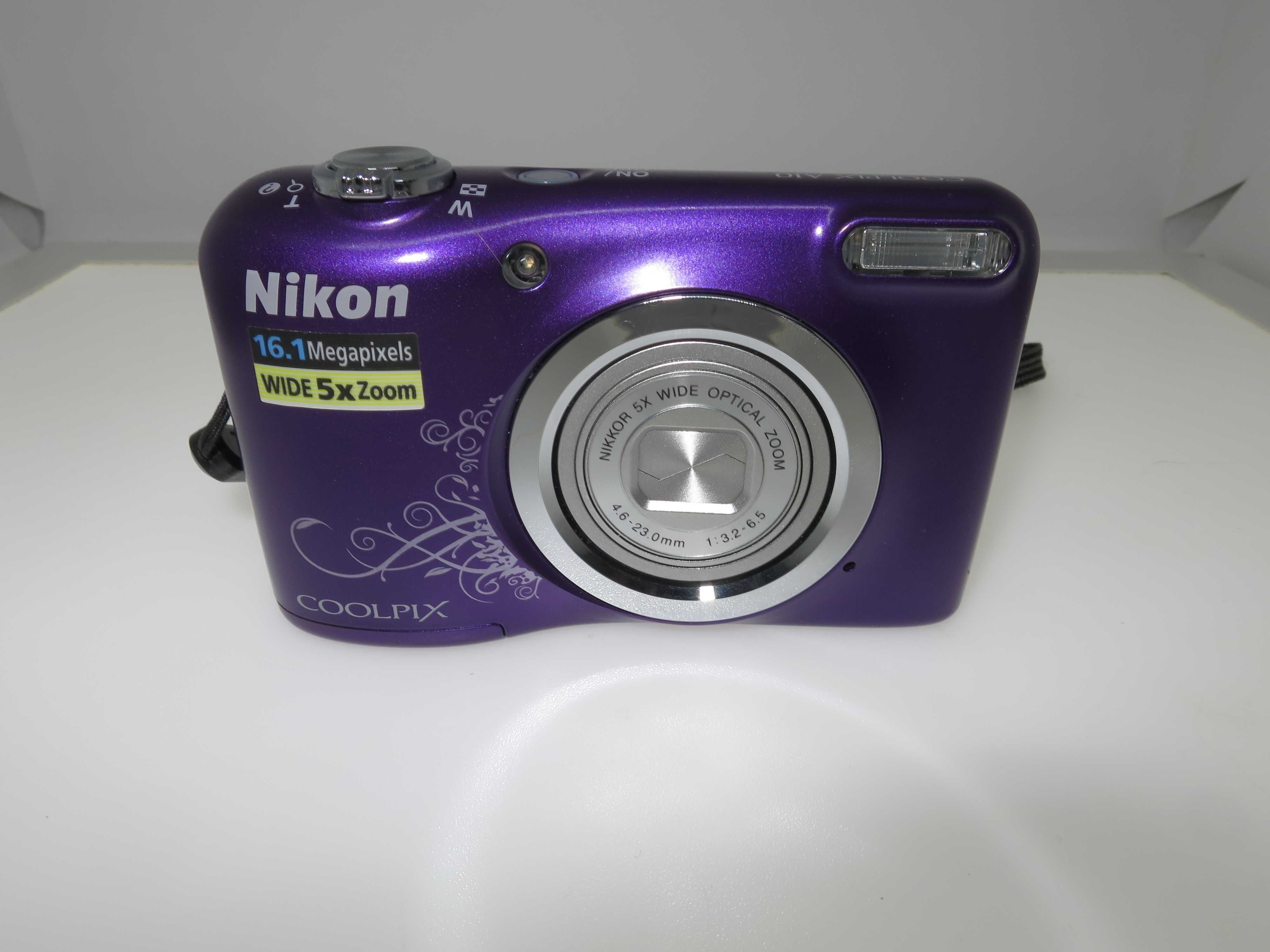 Nikon Coolpix A10 страхотен малък лилав в фотоапарат отлично състояние
