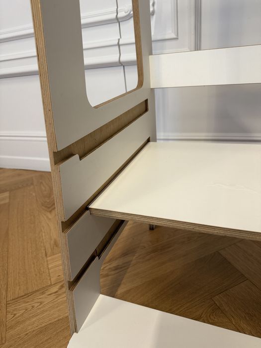 Learning tower- turn de catarare Meow Baby- alb