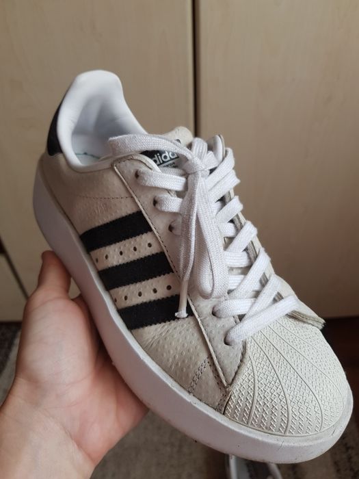 Adidasi Adidas Superstar Bold Culoare Bej