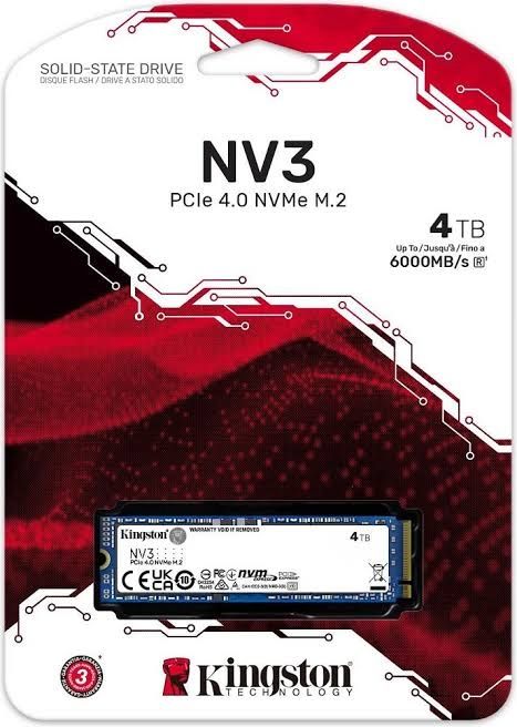 SSD памет Kingston NV3 PCIe 4.0 x4 NVMe