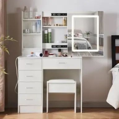 Masa cosmetica dormitor cu oglinda