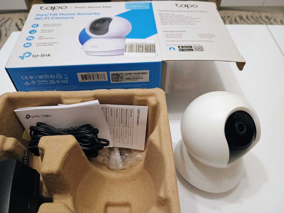 ПРОМОЦИЯ!  Неизползвана, здрава охранителна камера TP-Link Tapo C210