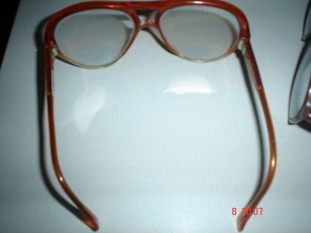 rame ochelari vintage aurii sau plastic Row, Cacharel