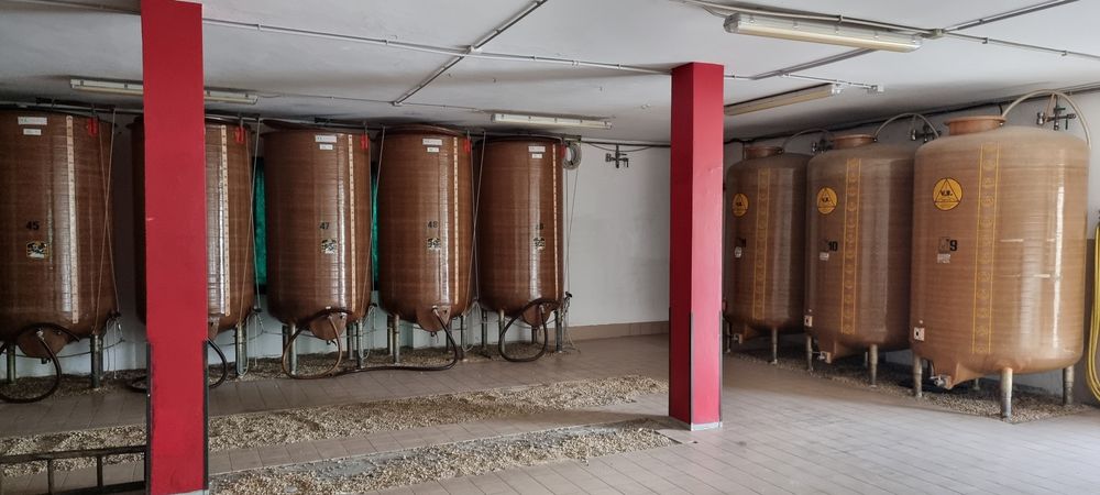 Butoi  cisterna  din fibră de sticlă uz alimentar