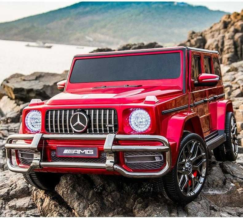 ДВУМЕСТЕН Акумулаторен джип Mercedes-Benz G63 AMG 24V батерия,MP3