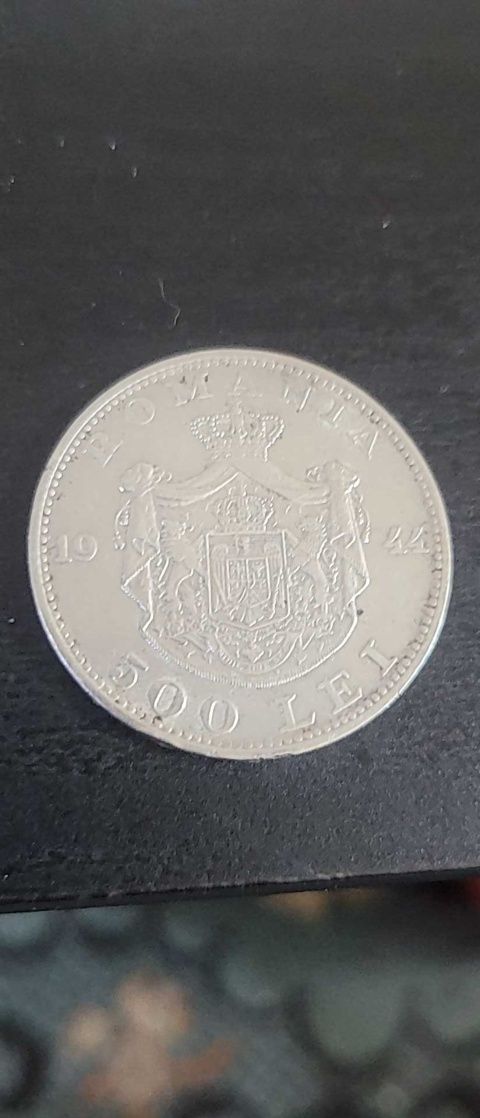 Moneda argint 500lei 1944 veritabilă