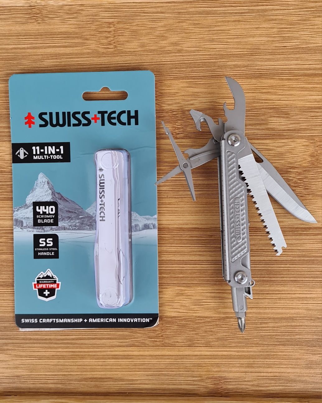 Мултитуул swisstech 11 в 1 швейцарски multitool НАМАЛЕН