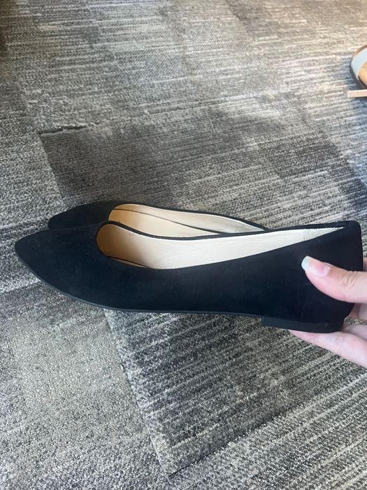 Balerini negri Dasha size 39, piele, impecabili