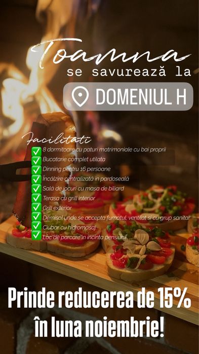 Domeniul H Cabana Risca Cluj- urmareste promotia-