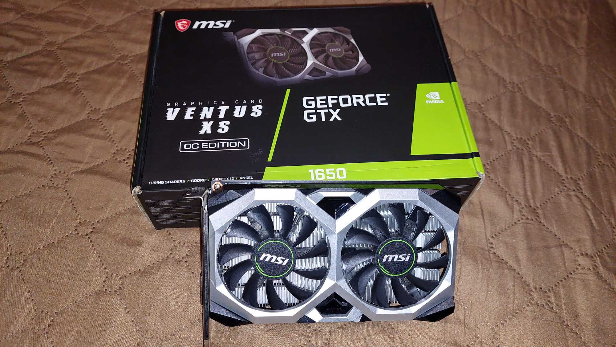 MSI Geforse GTX 1650 VENTUS XS, 4GB GDDR6, 128 bit