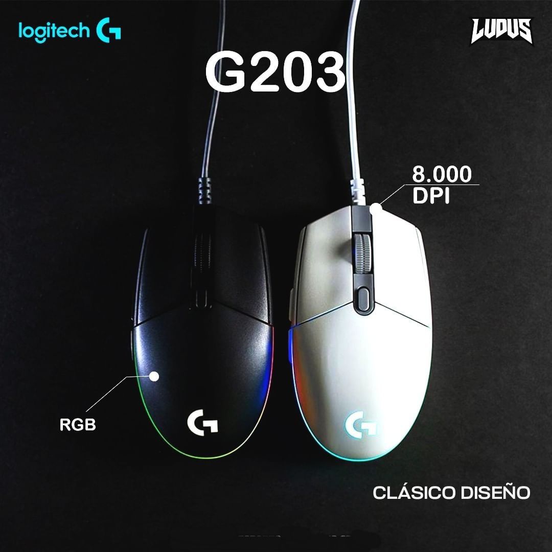 Оригинал! Logitech G203/форма как у G102 Проводная мышка/мышь/mishka