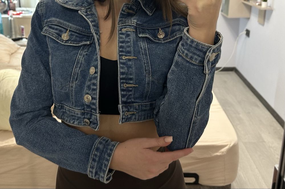 Дамско дънково яке