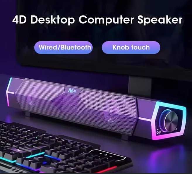 Boxa bluetooth USB alimentare externa iluminare LED multicolora