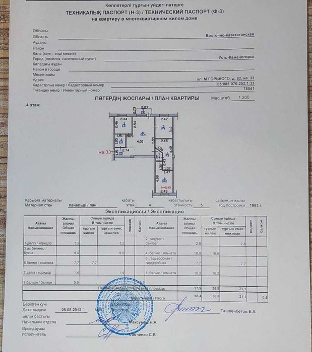 Продам 3-х комнатную мебелированную квартиру в центре, М.Горького 82