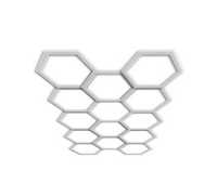 sistem led fagure honeycomb 650w 484 x243 cm 14 hexegoane luminoase