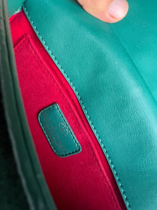 зеленая сумка бархатная