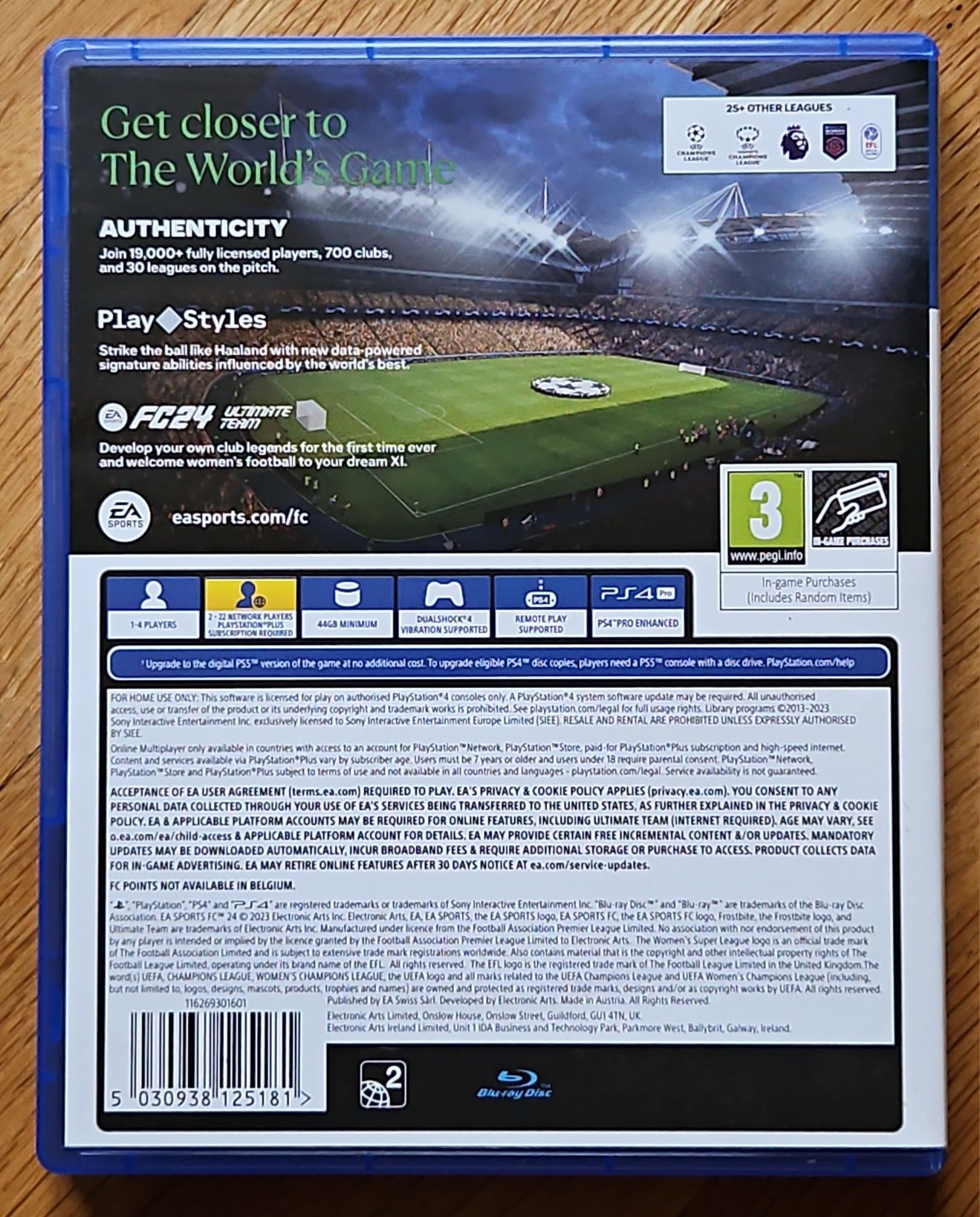 Перфектен диск игра FC 24 PS4 Playstation 4 FIFA 2024 FC24 Плейстейшън