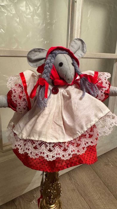 Винтидж Коледно мишле– ръчно изработено. Норвегия.