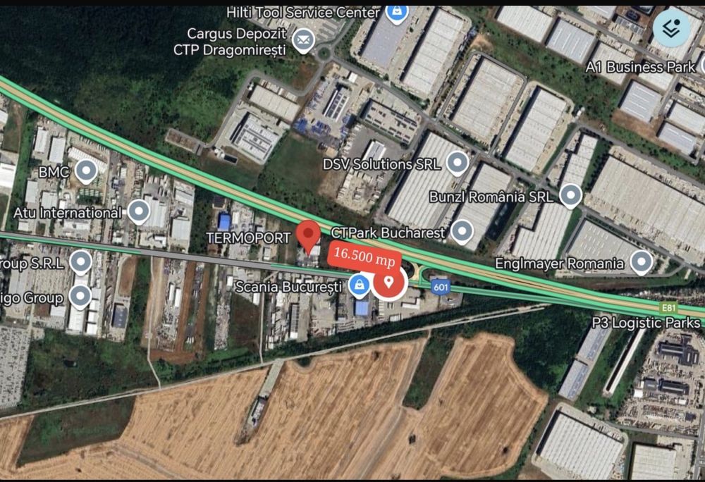 Teren de vanzare acces direct A1