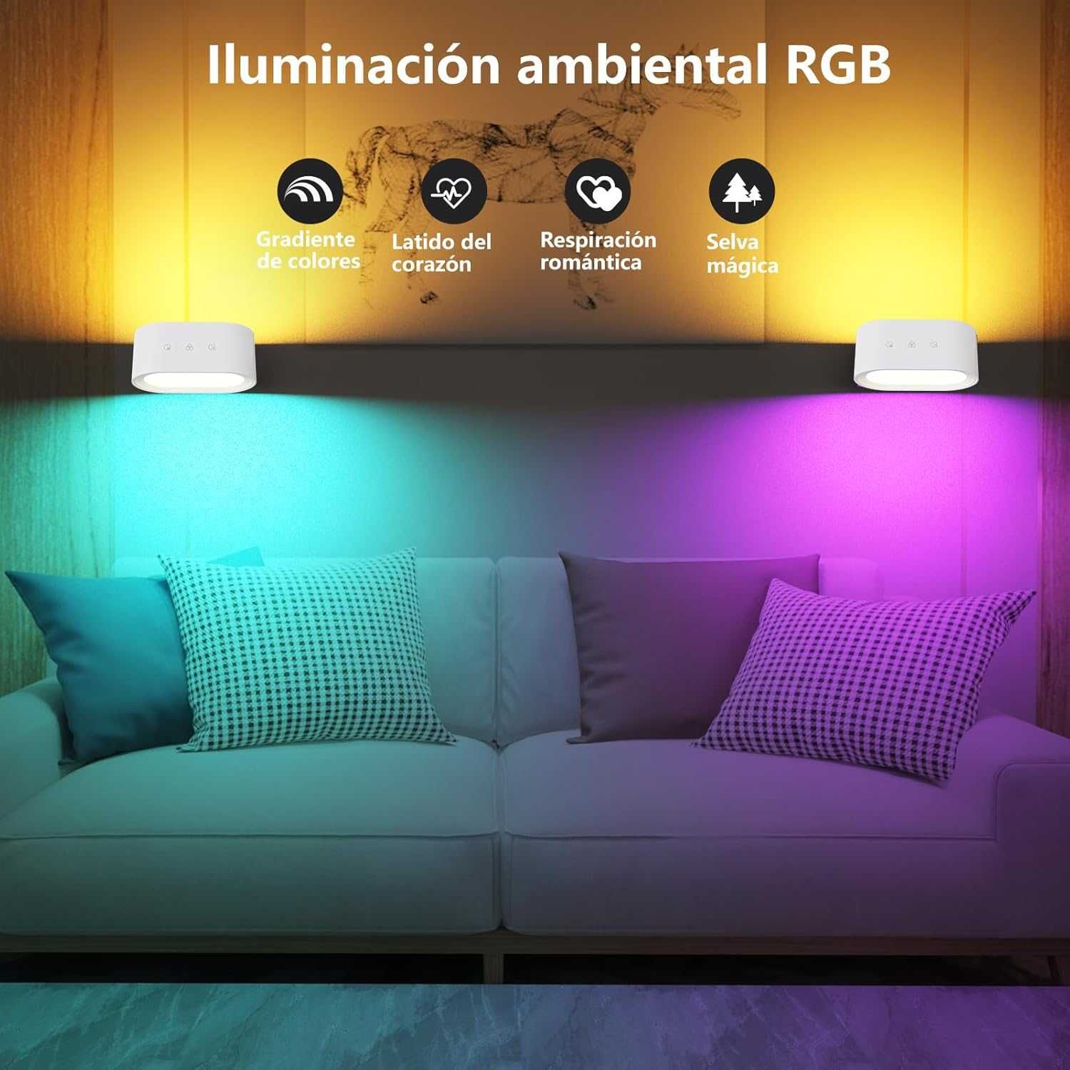 НОВO! Аплик, lлампа Feallive с дистанционно управление и RGB светлина