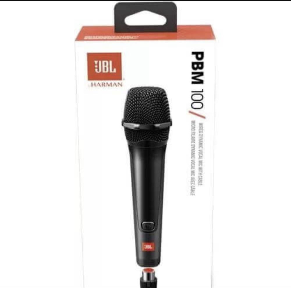 Вокален оригинален микрофон JBL PBM100, 4.5м кабел,В гаранция,нов