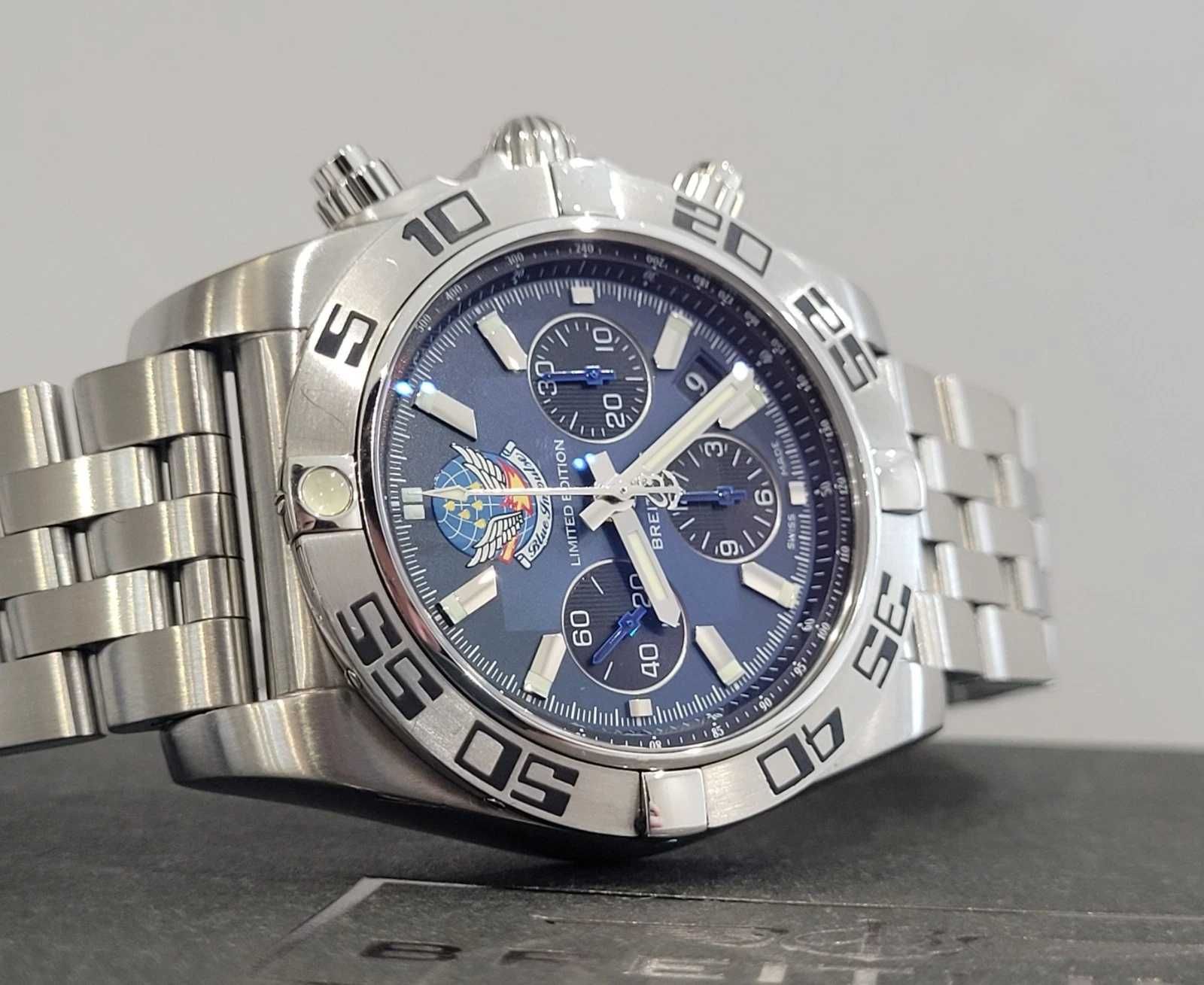 BREITLING Chronomat 44 AB0110 Blue Impulse Edition
