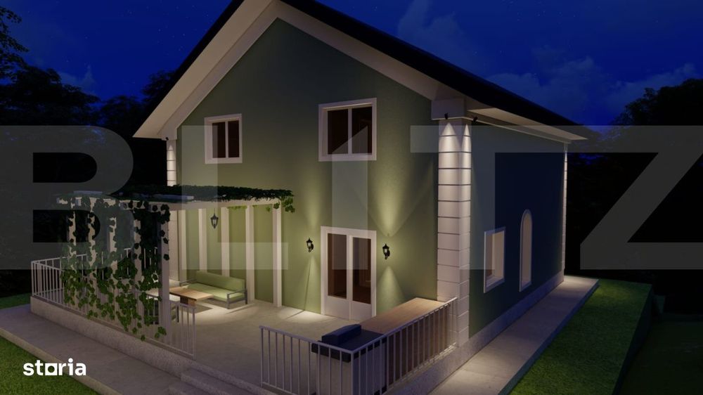 Casa moderna - teren 500 mp - independent energetic - finalizare 2025