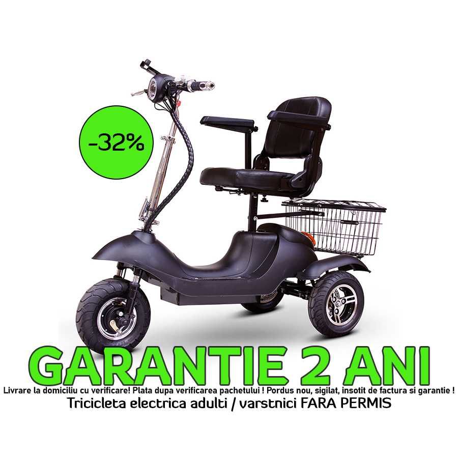 Tricicleta electrica -32% adulti/varstnici FARA PERMIS, garantie, nou